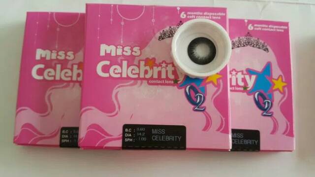 Softlens Miss Celebrity by Omega / Soflens MISS CELEBRITY minus warna  / soflens warna minus Omega Miss Celebrity