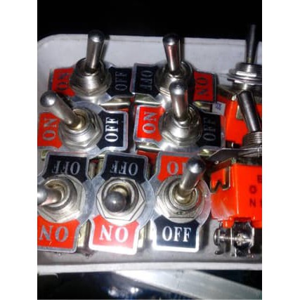 Jual Saklar Togel  Toggle Switch TOGEL SWITCH 2PIN BESAR ON OFF Murah