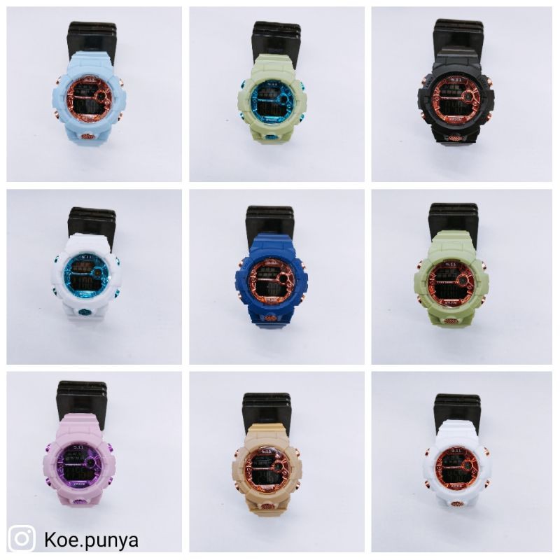 Original (COD) Jam Tangan Digital Cowo cewe modis Sport tahan air (Bkn G-Shock) Premium Kekinian
