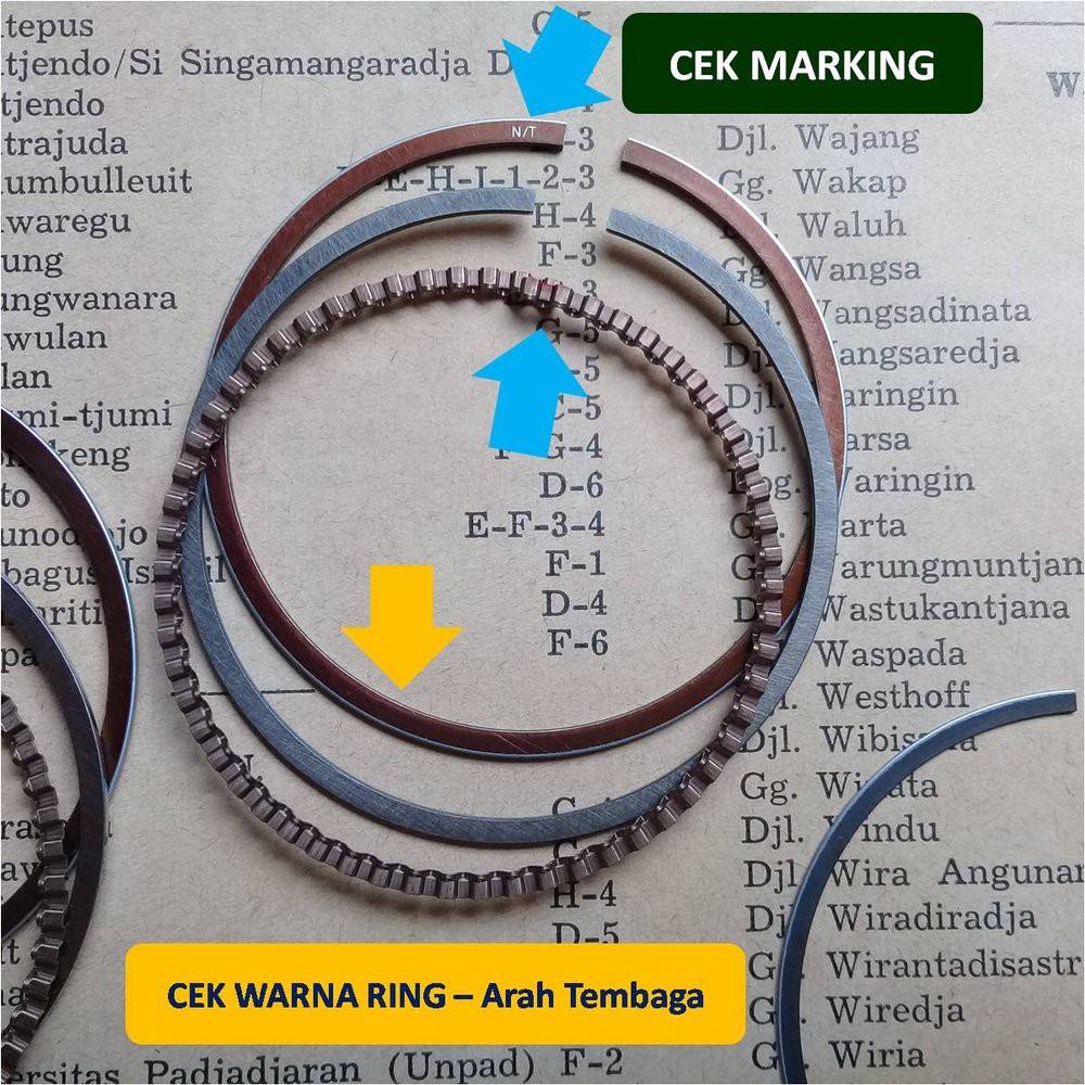 Honda Astrea Prima - Grand - Supra X - Ring Piston Standard