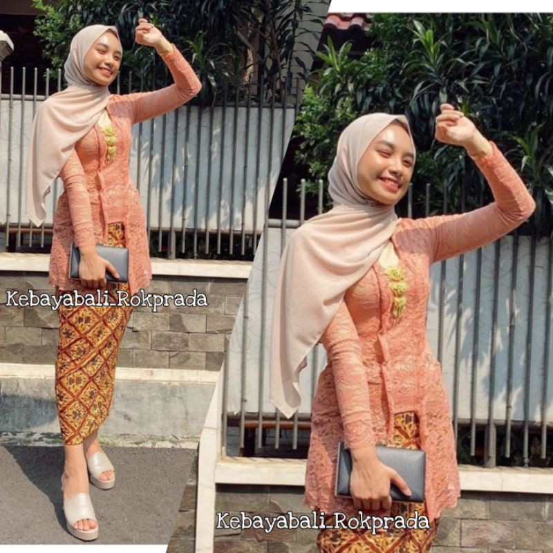 SATU SET KEBAYA LONG LACE KEBAYA HIJAB KEBAYA BALI MURAH