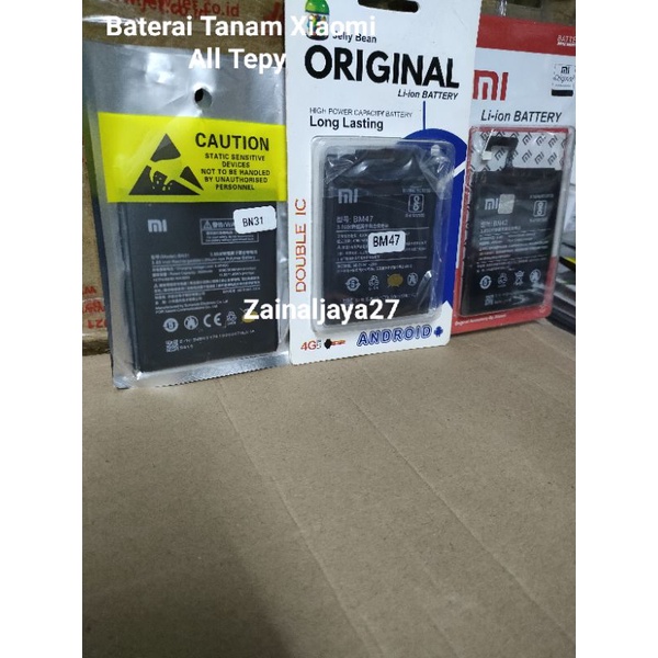 baterai Tanam For Xiaomi BN43 Redmi 5a BM37 Mi 5s BN42 Redmi 4 BN37 Redmi 6 Redmi 6A BN31 Mi 5X Mi A
