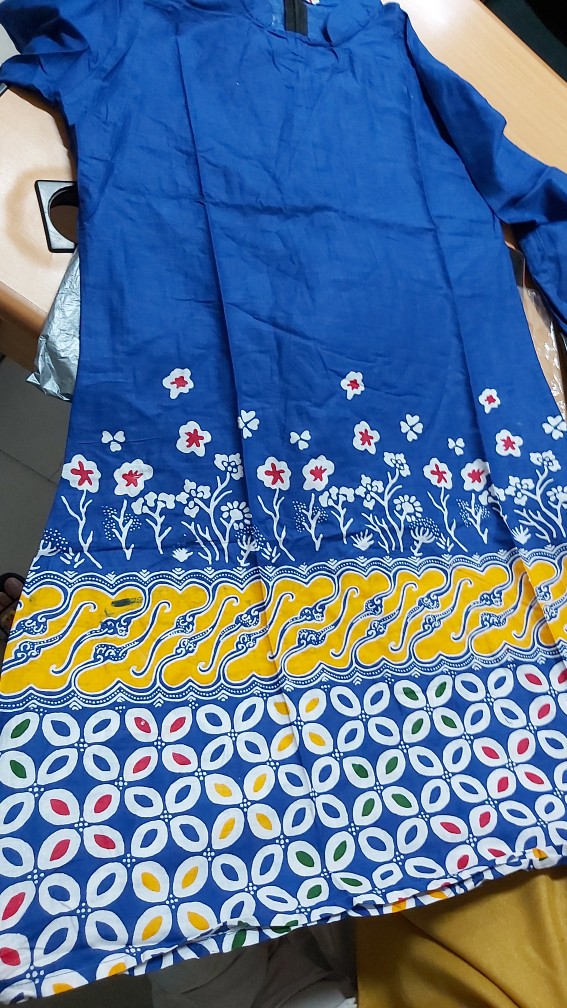 Tunik Batik Wanita Ziper Depan