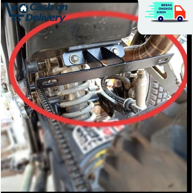 Termurah! Dudukan Plat Nomor Breket Nopol Depan Belakang Klx 150