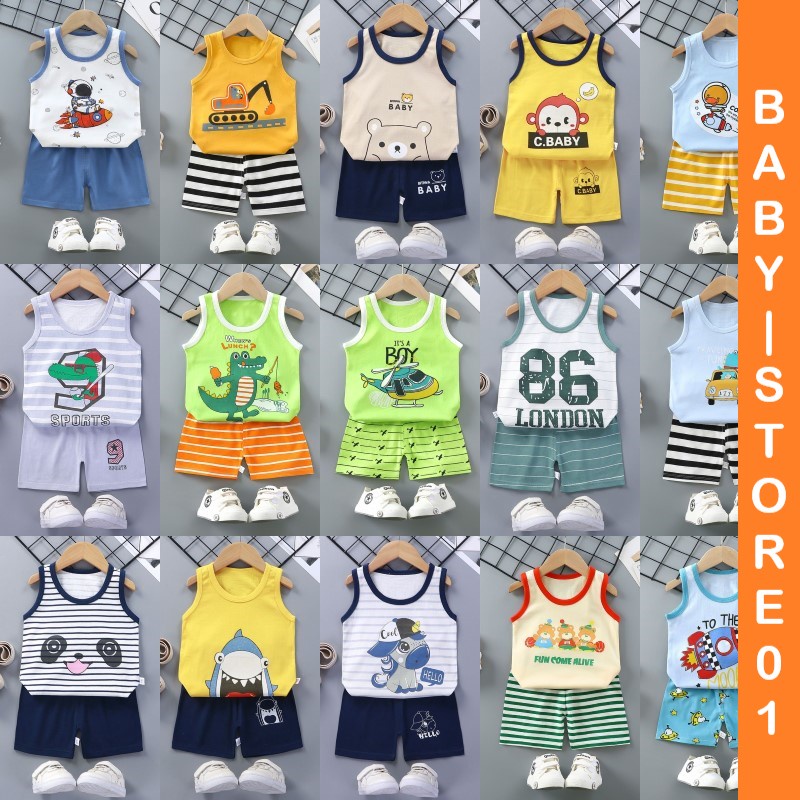 BABYSTORE01  -  DDC SETELAN ANAK 0-2 TAHUN SETELAN BAYI PIYAMA BAYI