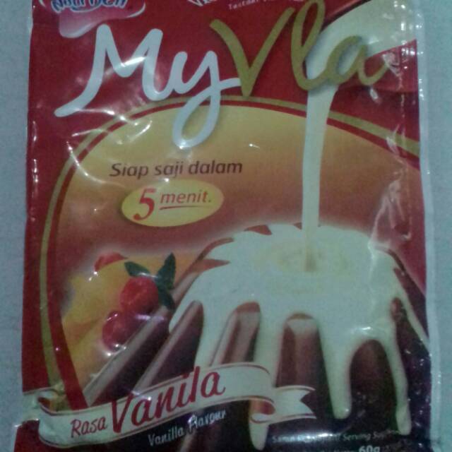 

Nutrijell my vla rasa vanilla/cokelat 60gram