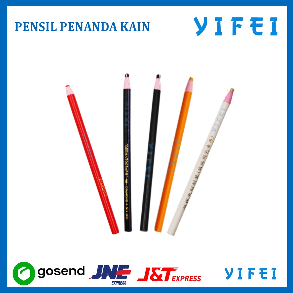 PENSIL PENANDA KAIN/ WATER ERASABLE PENCIL YIFEI - Merah