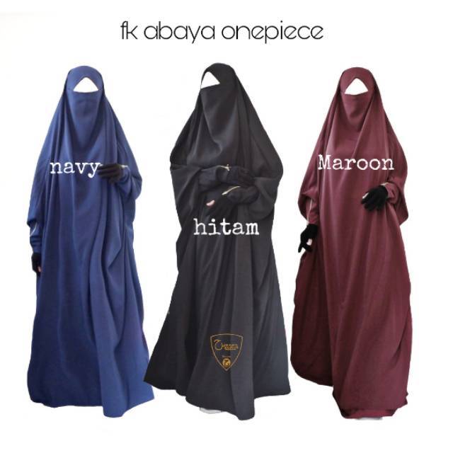 OVERHEAD Frenchkhimar abaya onepiece termurah
