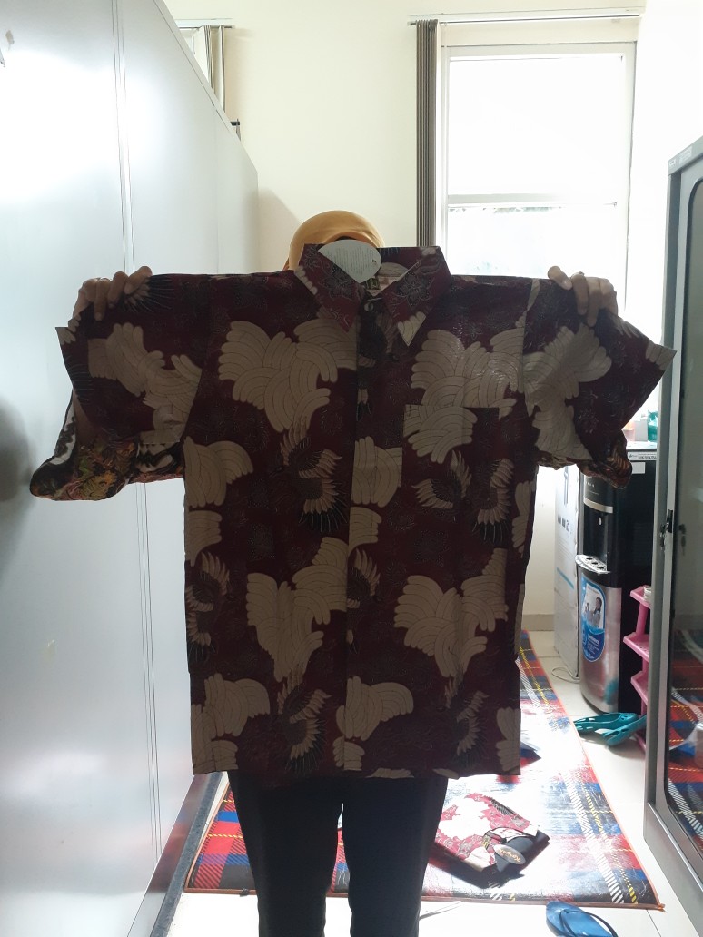 Baju Batik Couple Gamis Muslim Gaun Pakaian Wanita Gaun Perempuan Fashion Cewek Cewe Pekalongan A3