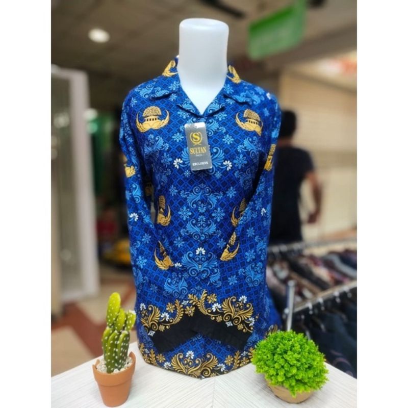 Seragam Baju Batik KORPRI TERBARU 2022 wanita termurah / seragam korpri wanita / batik korpri wanita lengan panjang / batik korpri terbaru 2022 / seragam batik korpri motif terbaru