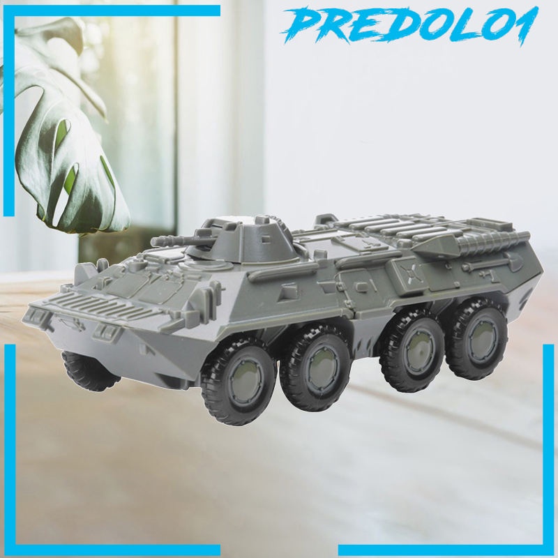 [PREDOLO1] Plastic 4D Assembly Model Kit 1/72 Armoured Vehicle Tank Set Kids Toys Gift