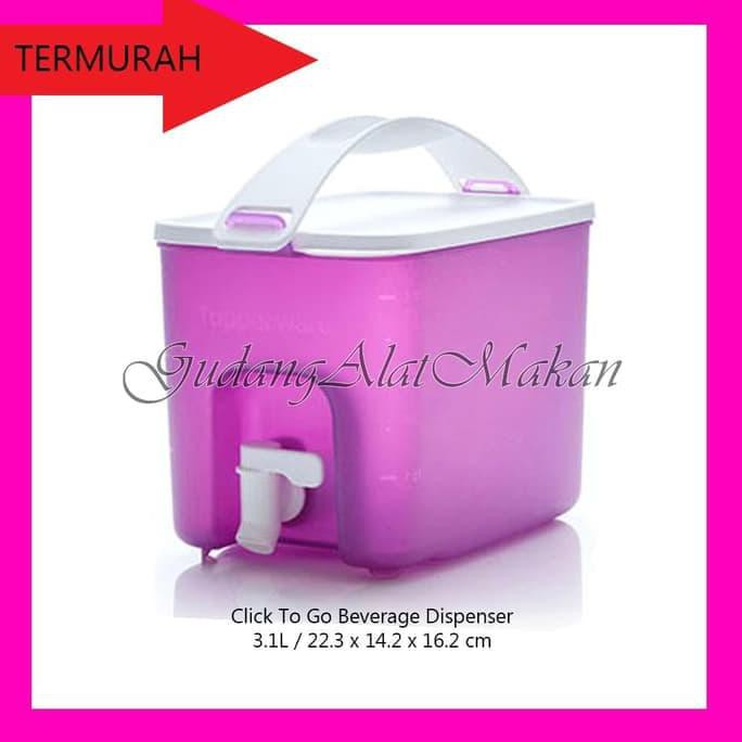 Promo Tupperware Click To Go Beverage Dispenser Promo Agustus Murah