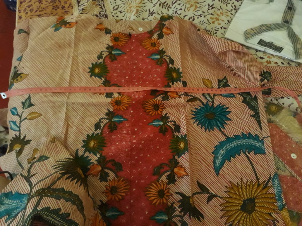 Batik Couple Keluarga Sania Ruffle Ori Couple Batik Sarimbit Keluarga Motif Encim