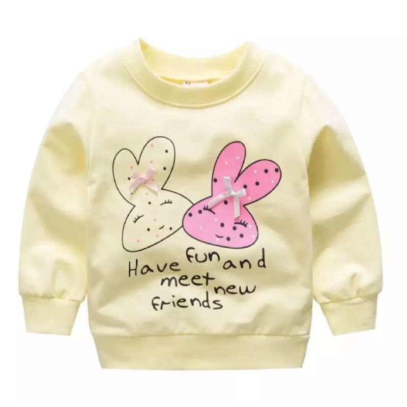 PAKET HEMAT 3 PICS Sweater Anak Perempuan Import Usia 3 Bulan - 3 Tahun/ Pakaian Anak 100% Import Katun