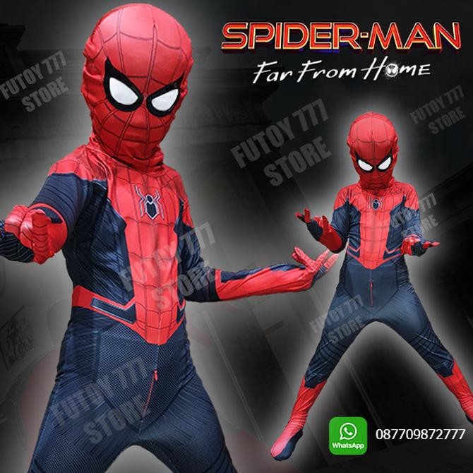 Kostum anak SPIDERMAN FAR FROM HOME baju SPIDER-MAN HOMECOMING costume "HARGA PROMO"