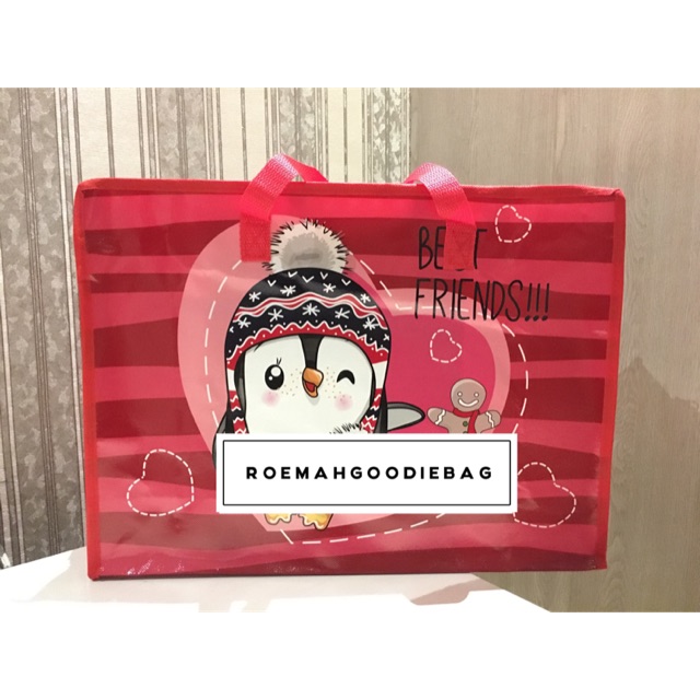 

Tas Karung Plastik 45*33/Souvenir Ulang Tahun/Hampers/Spunbond/Belanja