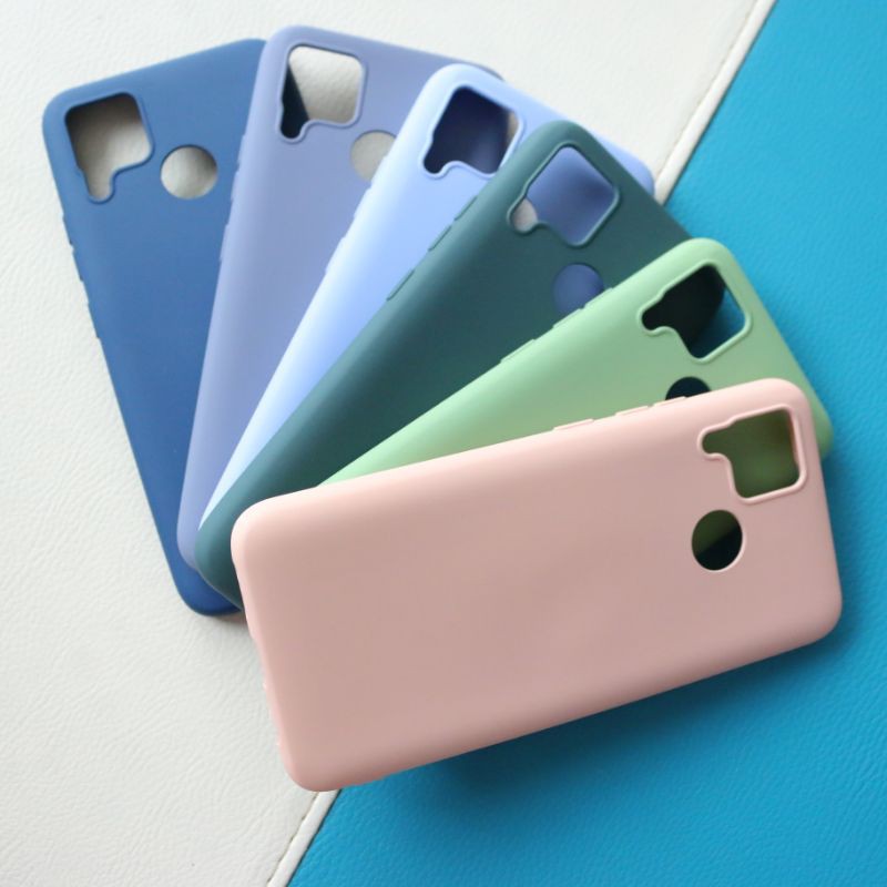 YKCS 0395 case REALME C11 realme c15 soft case back pastel tebal casing Hp silikon polos warna matte