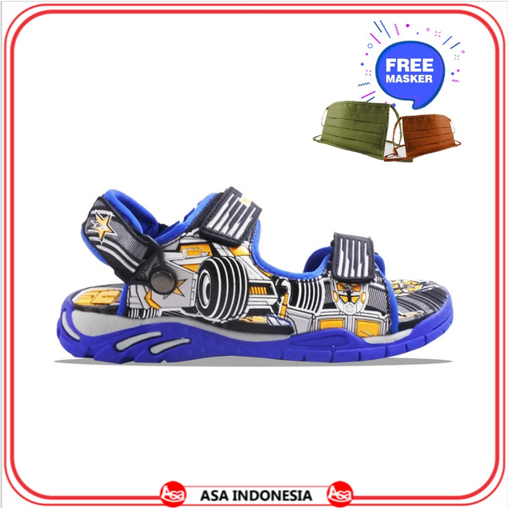TREKKERS Sandal Anak G- Tformer  Hitam / Biru tua - ASAINDONESIA