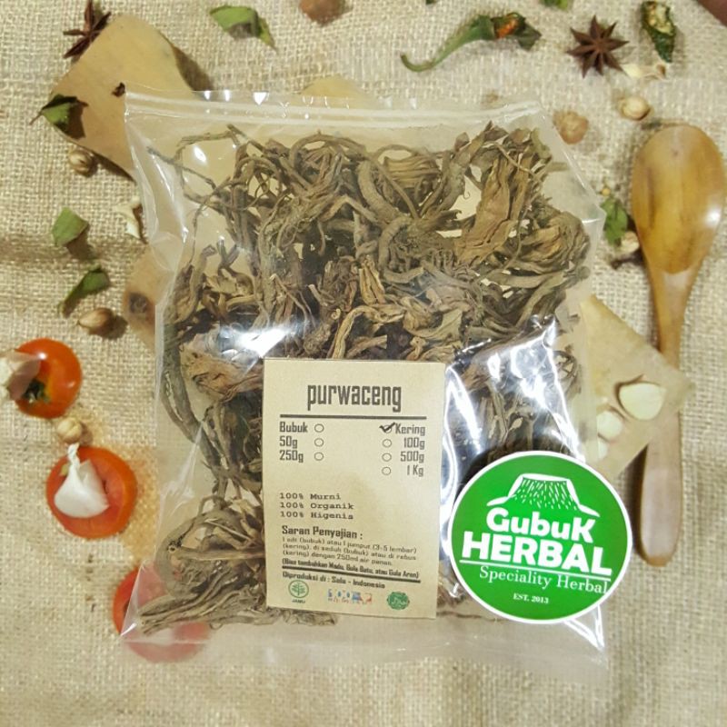 

PURWOCENG KERING 100 GRAM - Pimpinella Pruatjan - MURNI - JSR - REMPAH