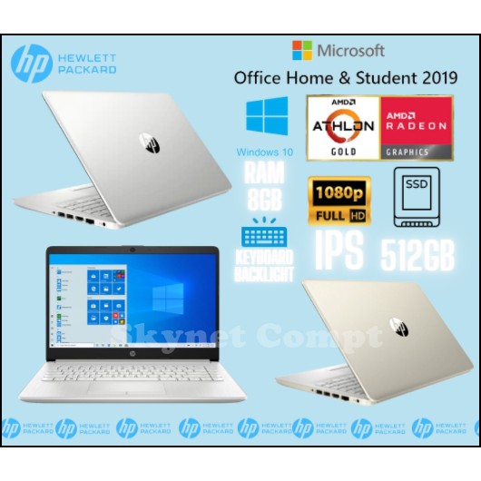 HP 14S FQ0022AU AMD ATHLON GOLD 3150U RAM12GB/16GB