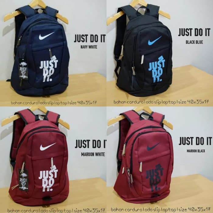 TAS RANSEL NIKE JDI / TAS RANSEL BACKPACK CEWEK / RANSEL ANAK SEKOLAH - Hitam