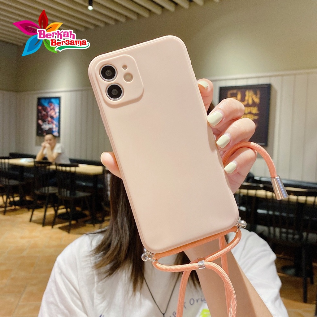 SOFTCASE SLINGCASE TALI LANYARD MACARON PELINDUNG KAMERA XIAOMI REDMI 9T 10 POCO M3 X3 NFC MI 11 LITE NOTE 11 11S 11 PRO BB6120