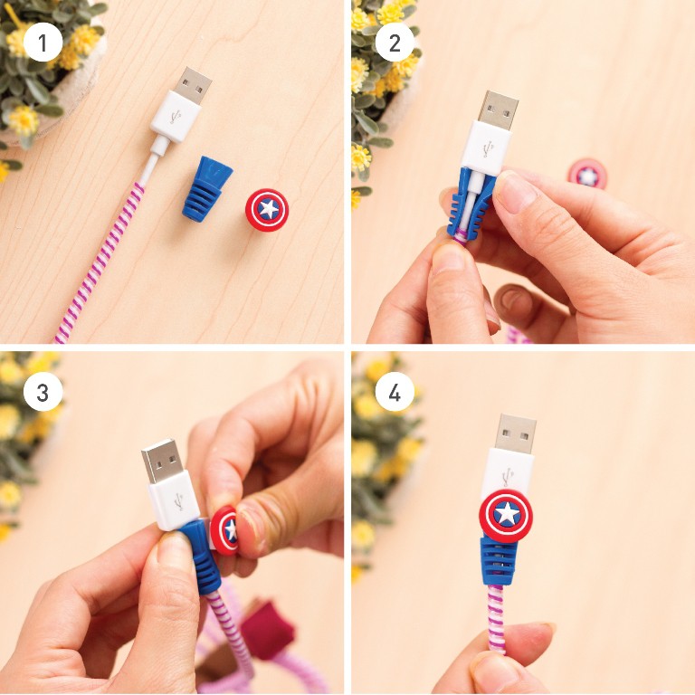 CARTOON - Cable Saver/ Pelindung Ujung Kabel/ Cable Protector (Android/ iMac)