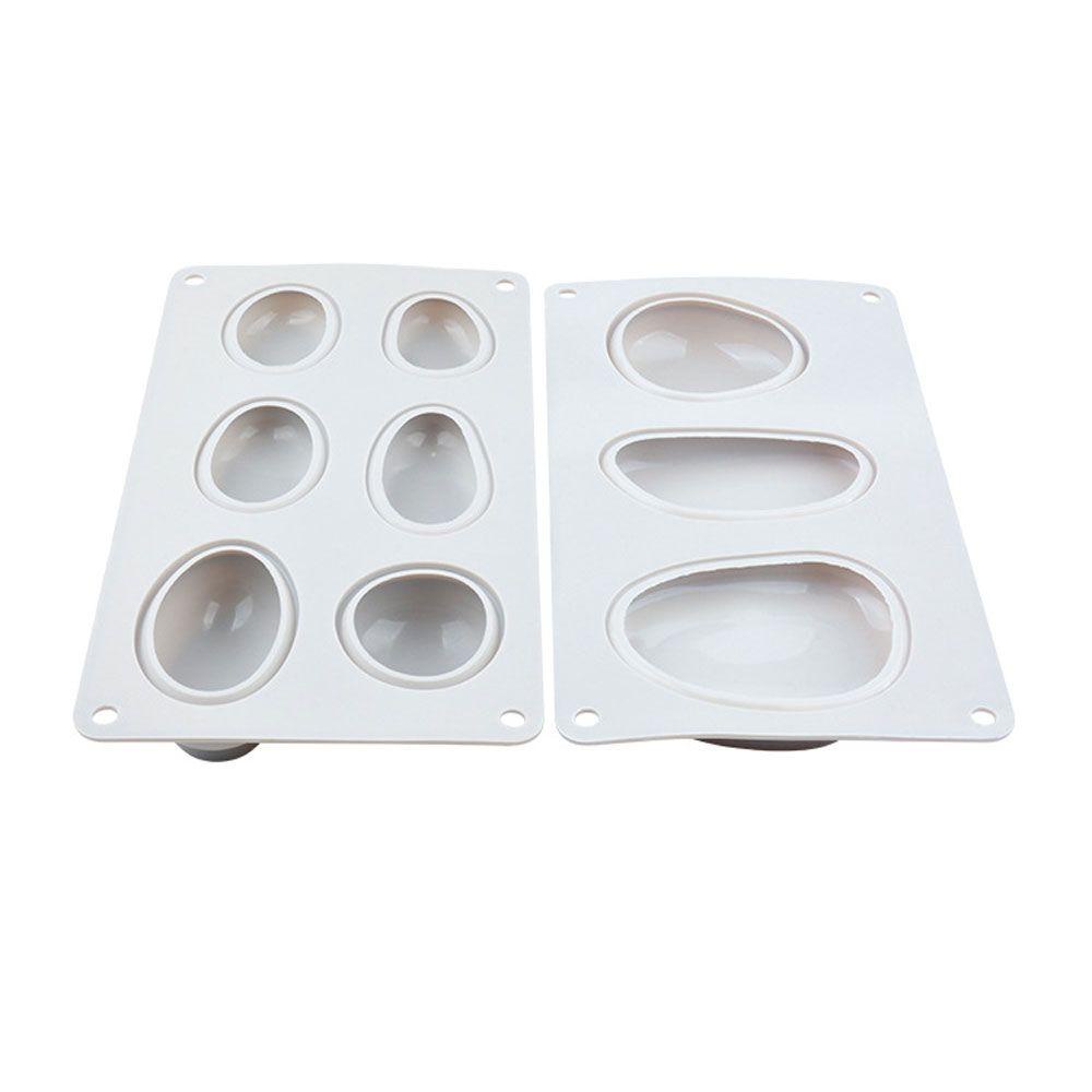 Solighter Pebbles Shape DIY Cookie Silicone Mold Dessert Mousse Cetakan Kue