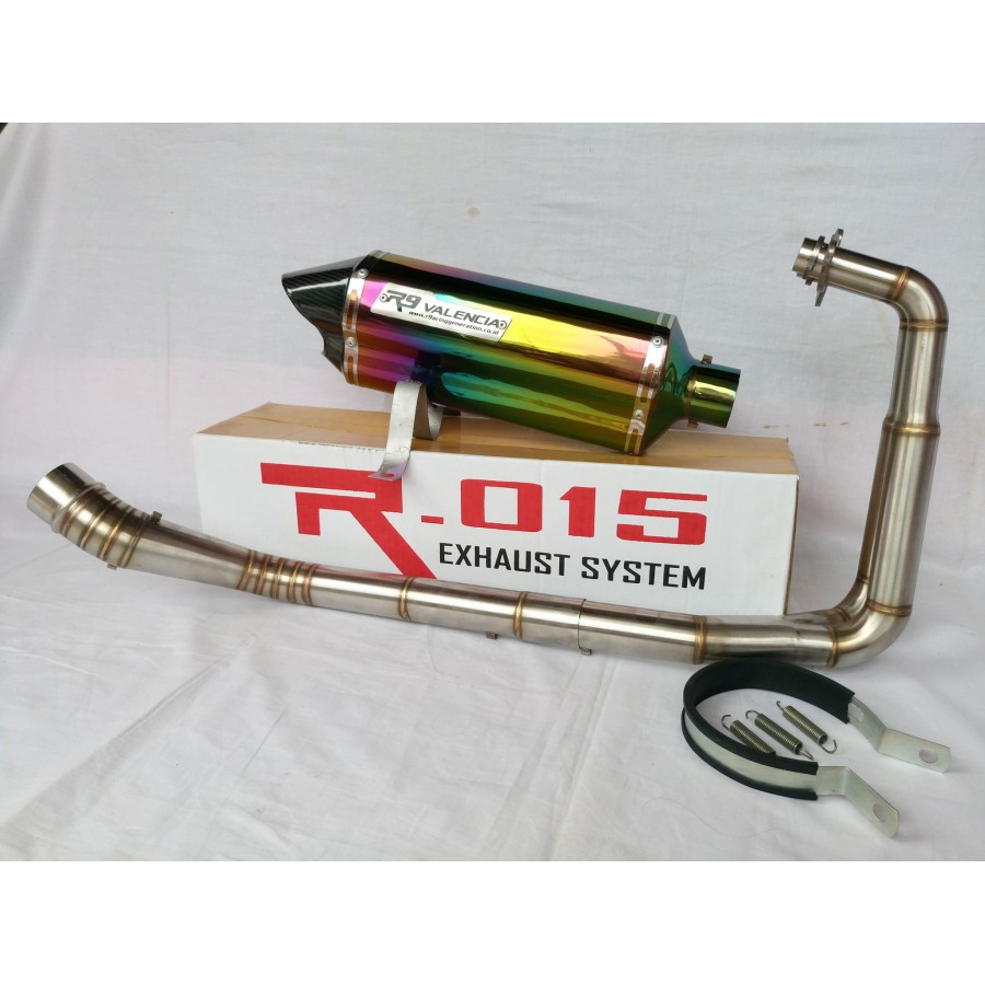 Knalpot R9 Valencia Rainbow Full Set CBR 250 New, CBR 250RR, CBR 250R