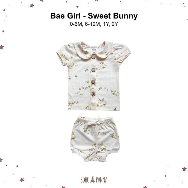 Bohopanna / Bohobaby Bae Girl - Setelan Anak Perempuan-Sweet Bunny