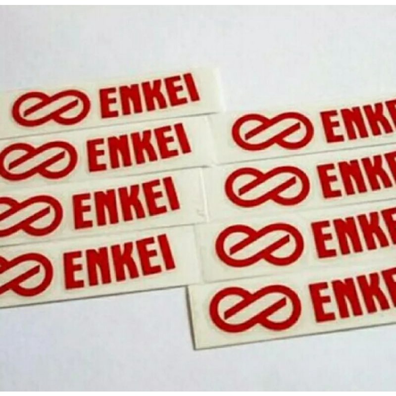STIKER MOBIL STIKER VELG STIKER ENKEI ISI BANYSK UNTUK RING 12 1set