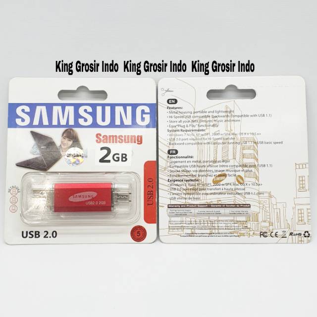 Flashdisk OTG Samsung 2GB 2 GB Type C Original Flashdrive Type-C