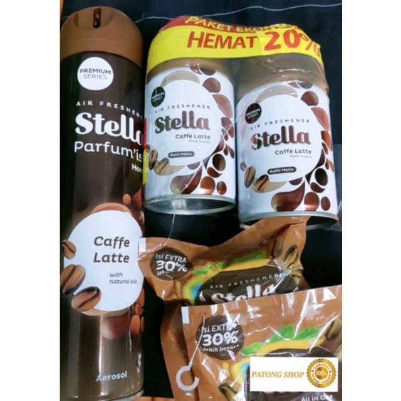 Stella Aerosol parfum'ist pengharum ruangan 400ml COFFE LATTE