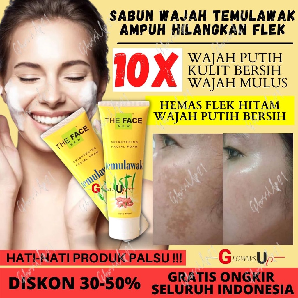 The Face Facial Foam Temulawak Original BPOM - Facial Foam The Face