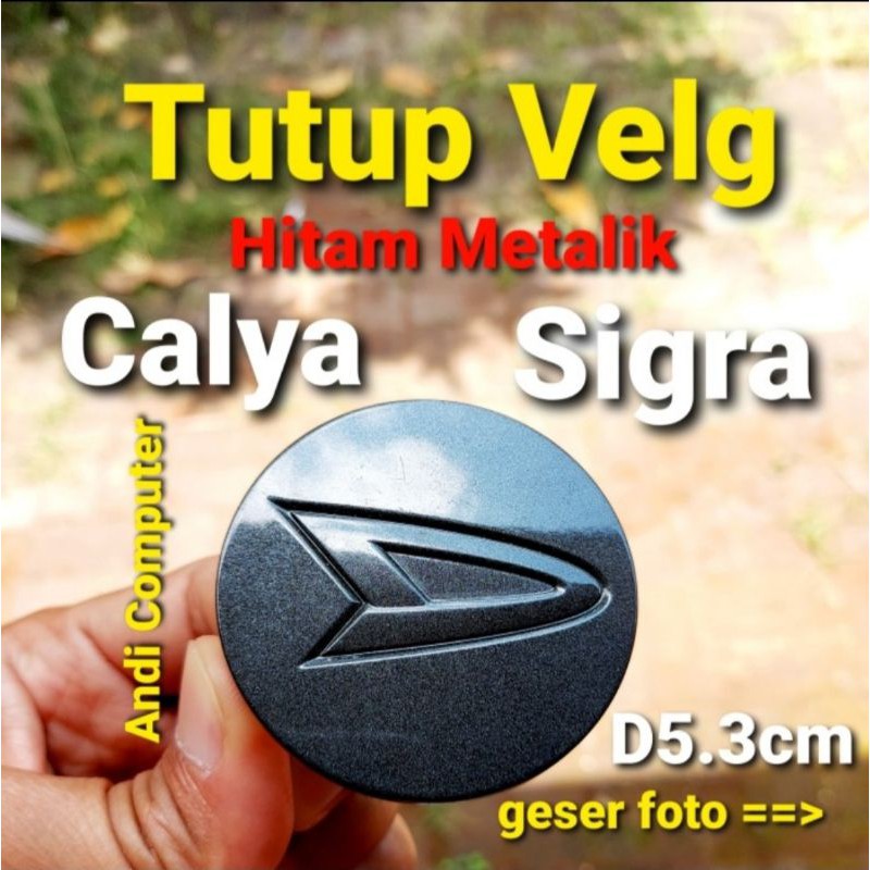 Tutup As Roda Velg Ori Original Racing Ayla Sigra Hitam