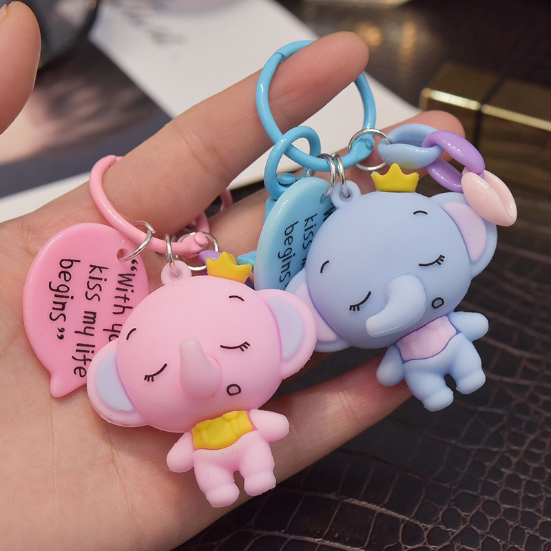 GANTUNGAN KUNCI GAJAH LUCU / KEYCHAIN ELEPHANT / GAJAH TIDUR / SLEEPING ELEPHANT