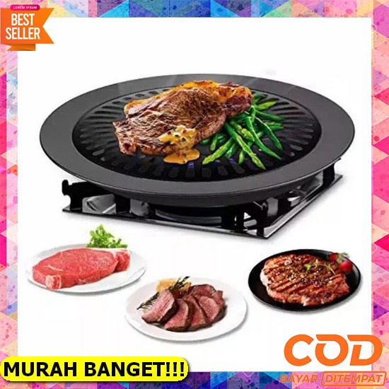 Yakiniku Grill Pan Barberque Grill Pan Alat Pemanggang Bbq / Panci Panggang / Panggangan Portable Hc