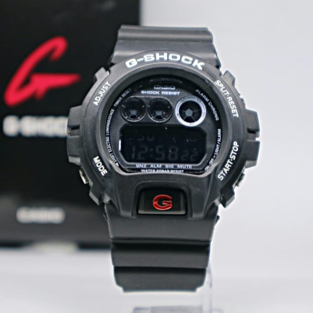 JAM TANGAN G SHOCK DW 6900 BLACK LIST RED