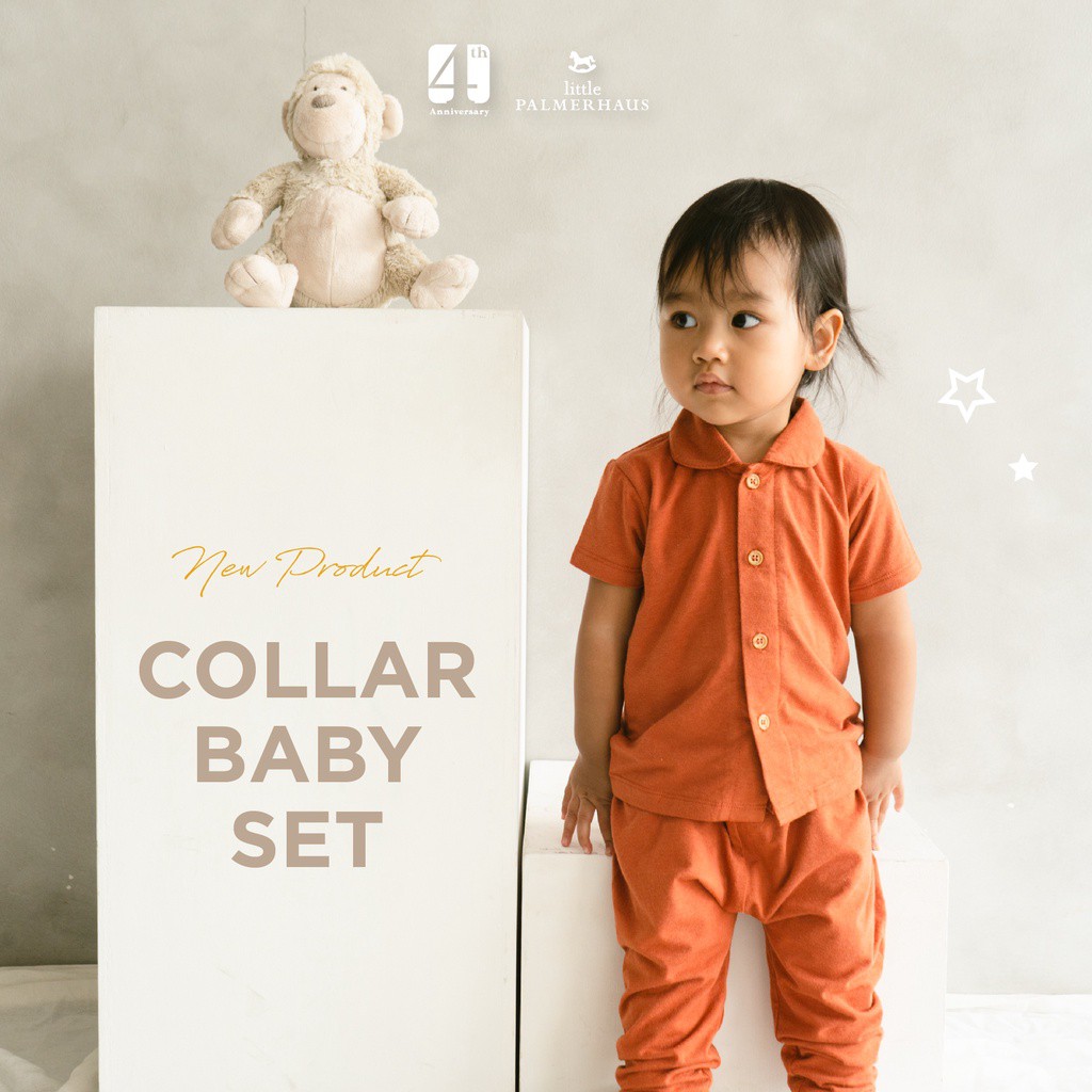 CUCI GUDANG Little Palmerhaus Collar Baby Set Lengan (Setelan Bayi) 0-24 Bulan CBKS