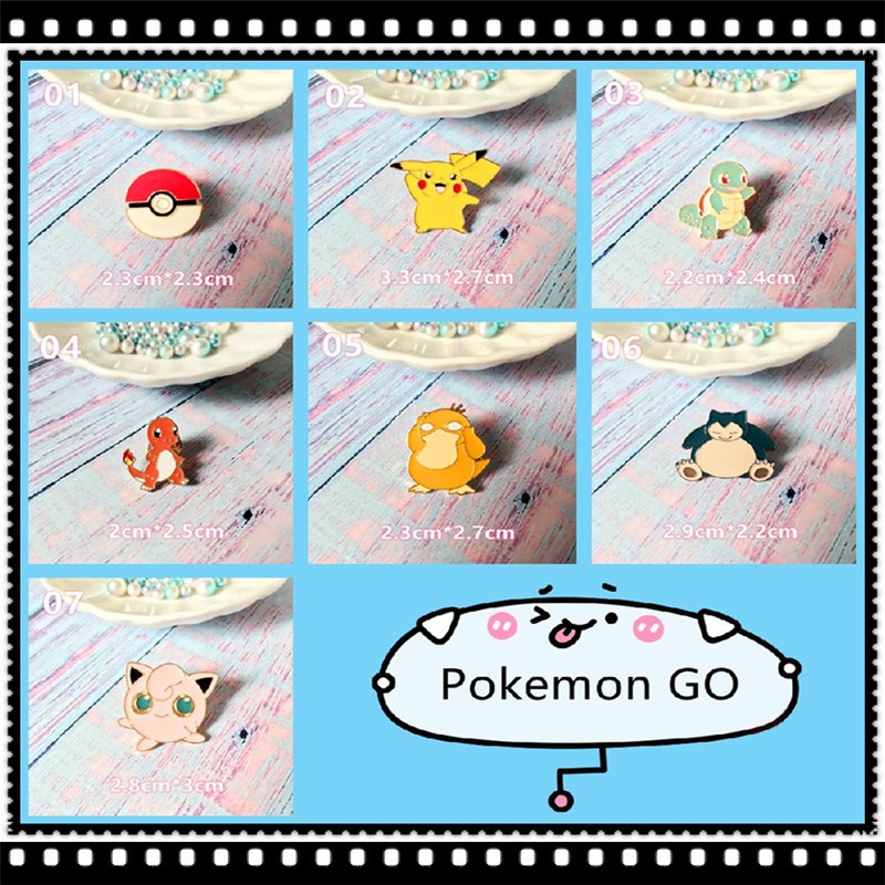 PO005 – Brooch Bros Anime Pokemon Pokeball Pikachu Squirtle Charmander Psyduck Snorlax Jigglypuff