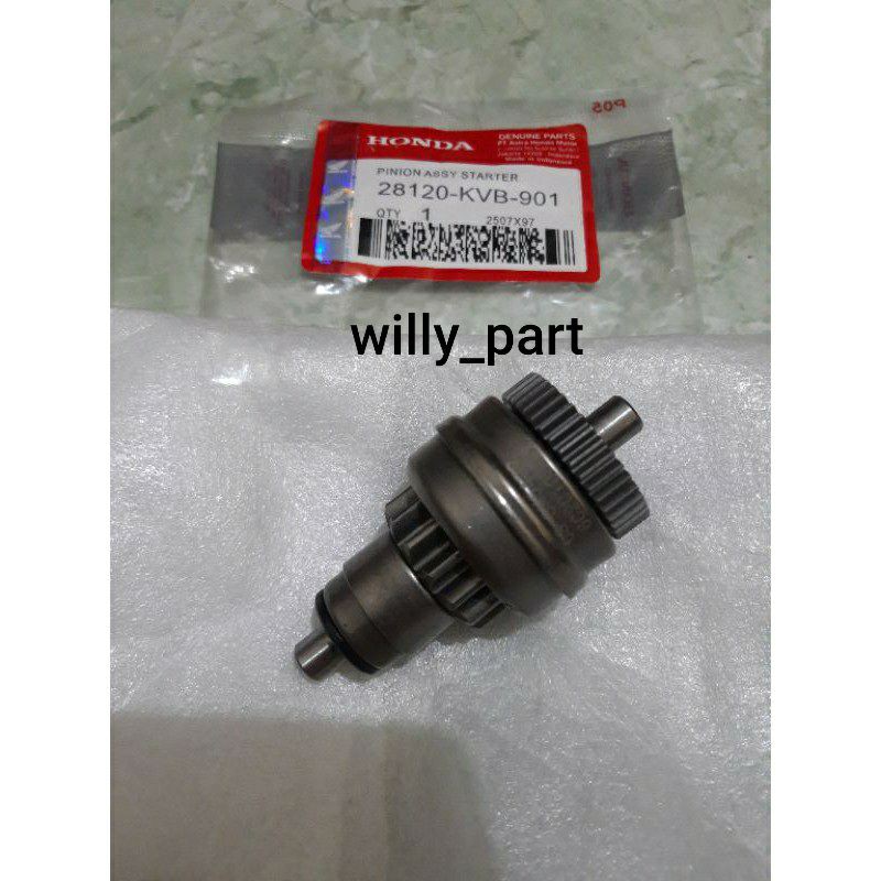 Pinion Assy Starter Granat Stater Beat Karbu Vario Karbu Spacy fi Scoopy Fi Beat Fi KVB KVY
