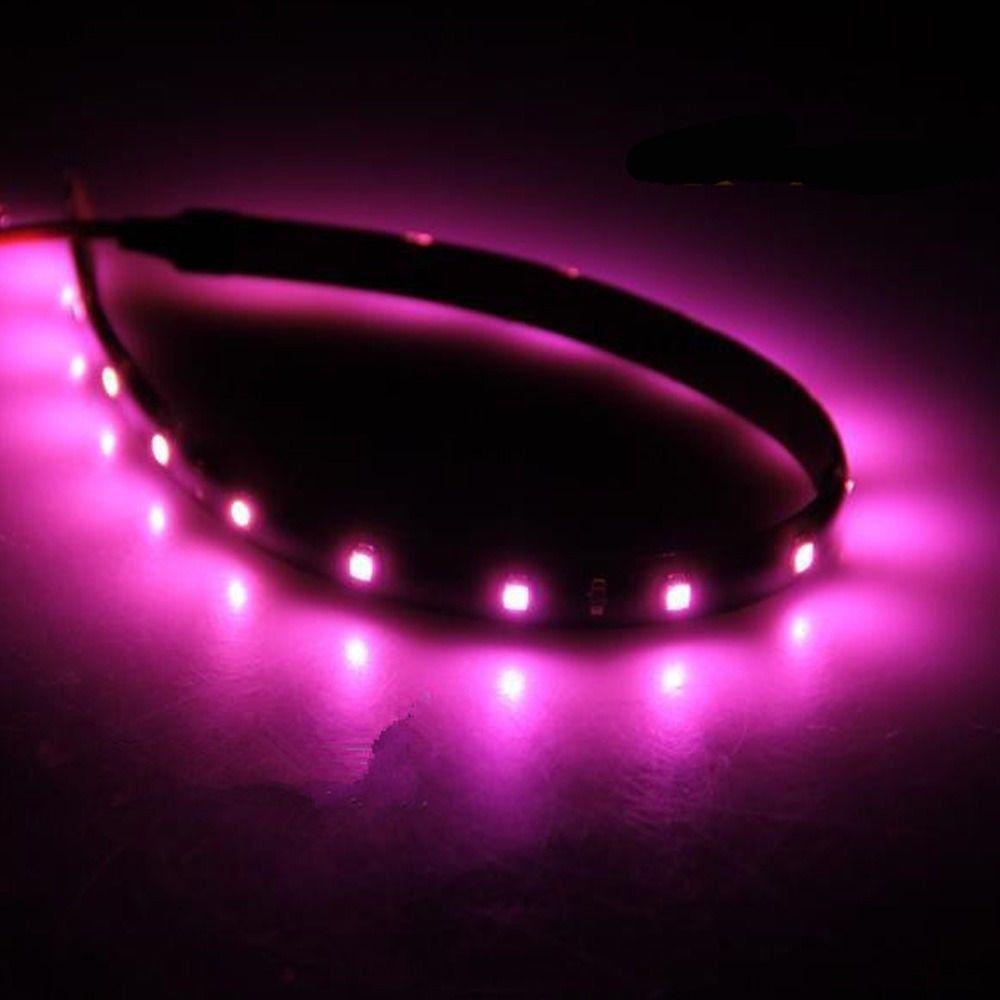 Suyo 8pcs Strip Lampu LED Mobil Ungu High Quality Kendaraan New Flexible Tahan Air