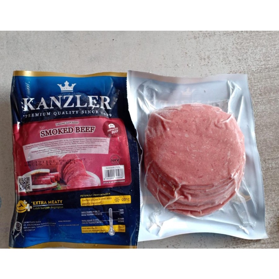 Kanzler Smoked Beef / Daging Sapi Iris Asap 250gr