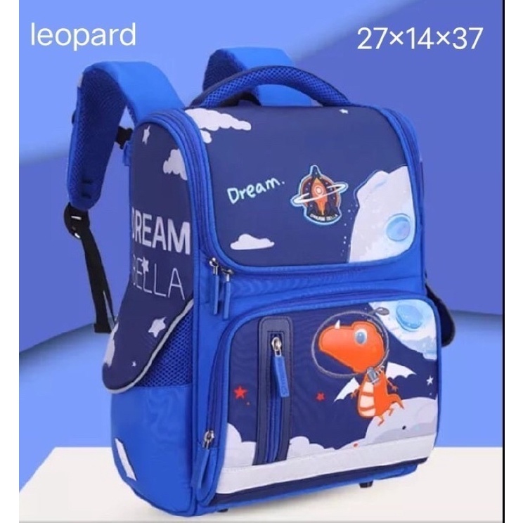 Ransel anak karakter dinosaurus tas sekolah anak astronot ransel anak laki laki perempuan simple karakter dino