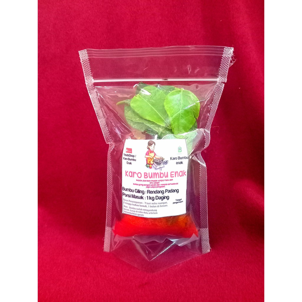 

BUMBU HALUS RENDANG PADANG / BUMBU GILING RENDANG PADANG ENAK/ KARO BUMBU ENAK/ BUMBU RENDANG DAGING