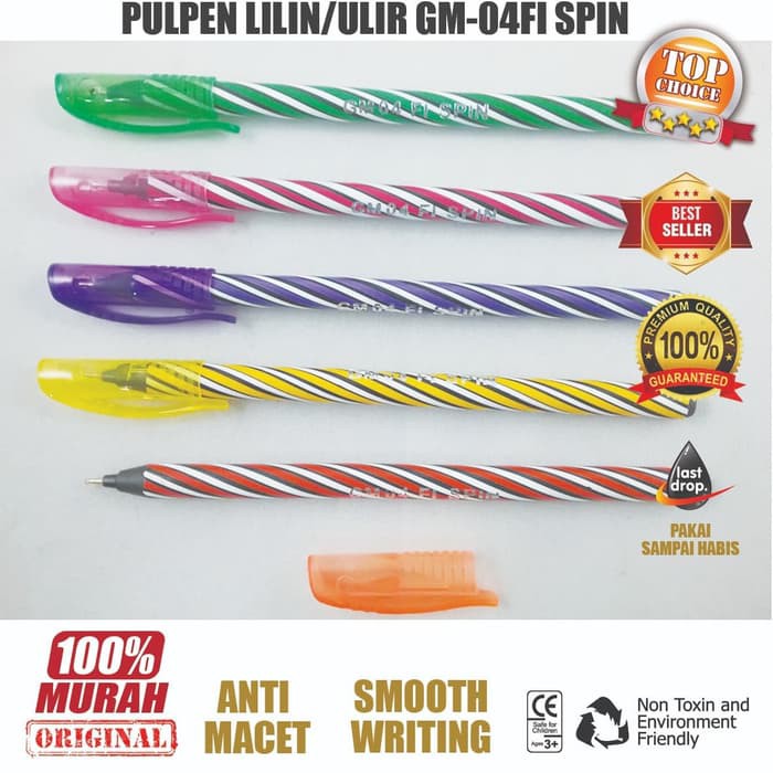 

Pulpen Lilin/Spin/Ulir/ Ballpoint/Pena/Bolpen/ Spin Pen