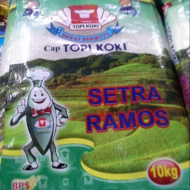 

Beras Topi Koki Setra Ramos 10 kg | TopiKoki SetraRamos 10kg Pulen