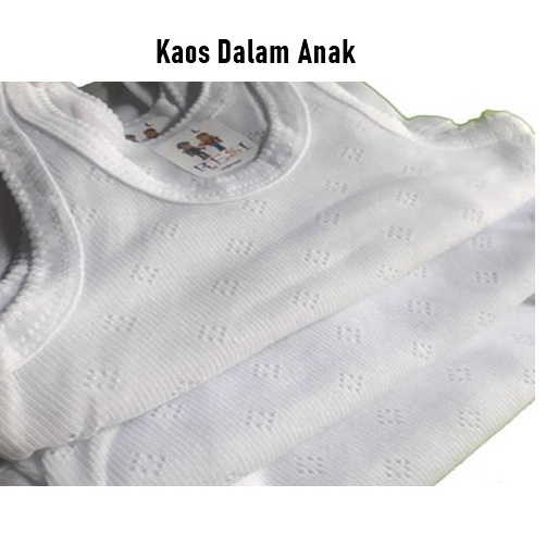 3 Pcs Singlet bayi Putih Polos Kaos dalam bayi Motif Jaring