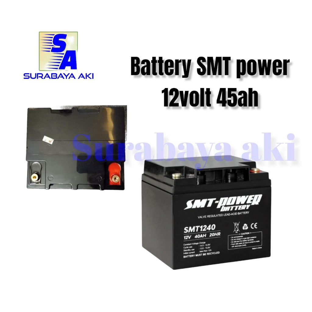 aki kering 12V 40AH Battery SMT Power SMT1240 12Volt SMT 40AH SMT POWER