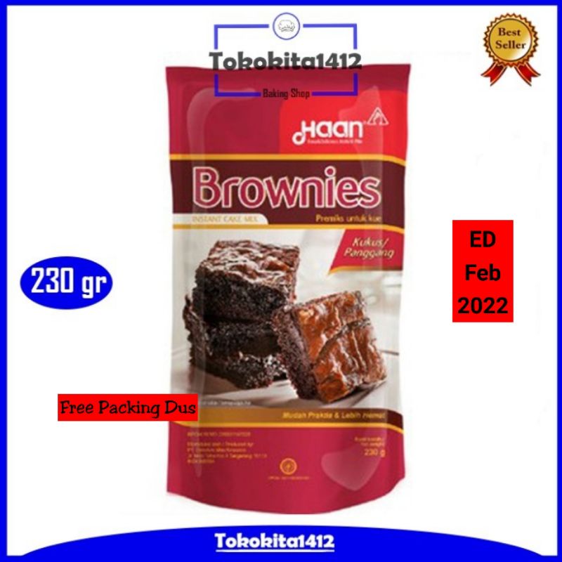 HAAN Brownies Pouch Panggang / Kukus (230 gram)